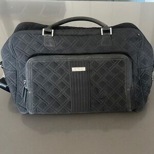 Vera Bradley Black Quilted Weekender Bag